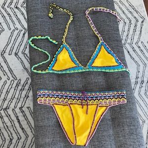 Crochet Yellow Bikini